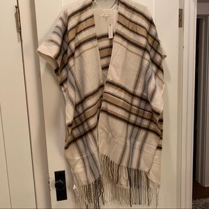 Do Everything In Love Plaid Blanket Shawl